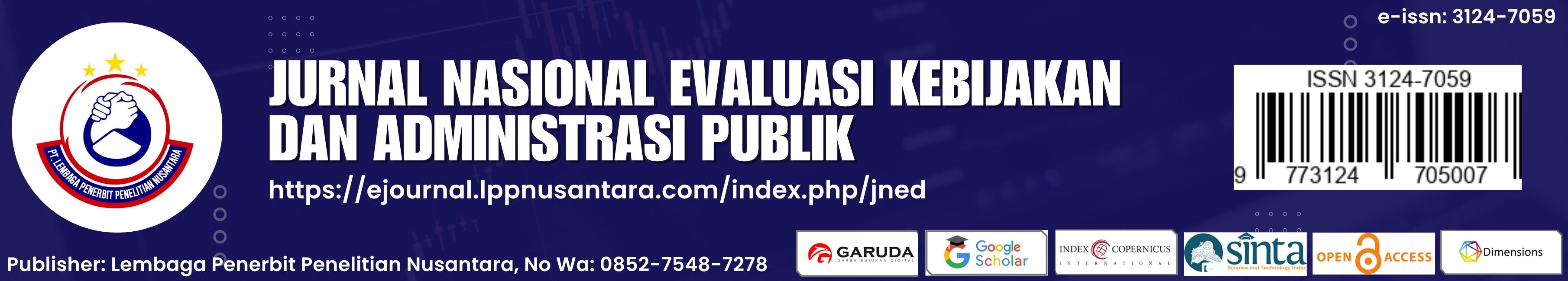 Jurnal Nasional Evaluasi Kebijakan dan Administrasi Publik